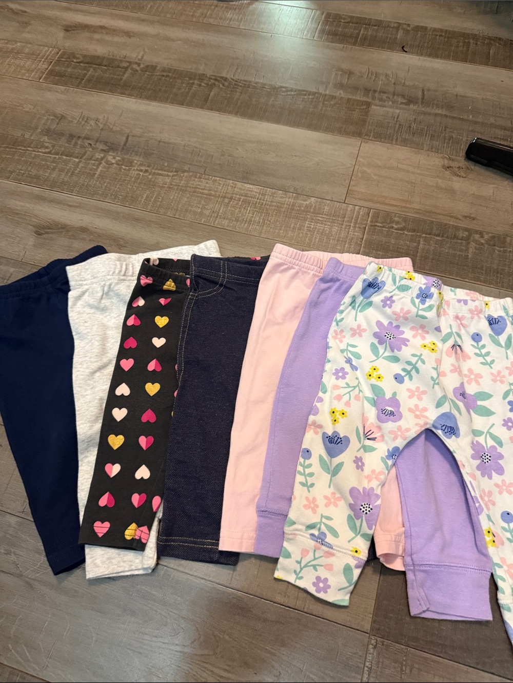 Kids' Mixed Color Cotton Leggings - Pack